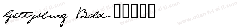 Gettysburg Bold字体转换